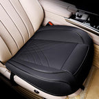 kingphenix Car Seat Cover, PU Leather Front Bottom Seat Protector | Front Bottom Seat Protector, Non-Slip Backing, Edge Coverage and Easy Installation for Sedans, SUVs, Trucks and Vans, Black by kingphenix