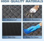 Waterproof Dog Backseat Cover for Cars, Non-Slip Pet Seat Protector,M-Grey - Image 4