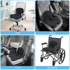 Truck Driver Seat Cushion, Memory Foam L-Shaped Ergonomic Cushion for Office Chairs, Comfort & Support for Long Sitting - Image 7