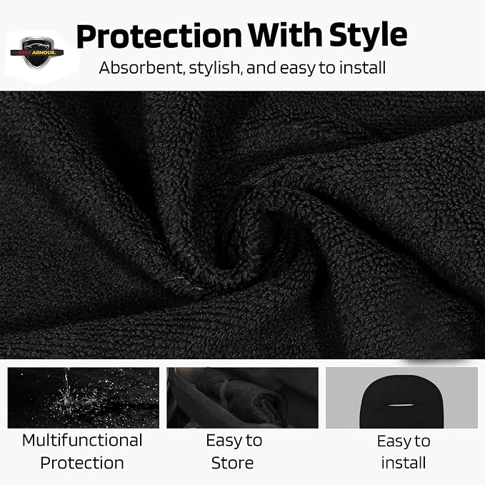 Seat Armour (SA100TRCQB) Black 'Tennis Racquet' Seat Protector - Image 4