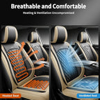 for Subaru WRX 2015-2026 Car Seat Covers, Full Set, Beige | Luxury Full Coverage Leather Seat Protectors, Waterproof Breathable, Non-Slip, Easy to Install, Airbag Compatible, All-Season - Image 5