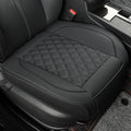 1 Pack Leather Front Car Seat Covers,Bottom Seat Covers for Cars,Driver Car Seat Cover,Luxury Seat Protectors,Waterproof,Anti-Slip,Full Wrap,for Most Vehicles,Sedan,Truck,SUV(Black) by Vankerful