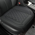 1 Pack Leather Front Car Seat Covers,Bottom Seat Covers for Cars,Driver Car Seat Cover,Luxury Seat Protectors,Waterproof,Anti-Slip,Full Wrap,for Most Vehicles,Sedan,Truck,SUV(Black) by Vankerful
