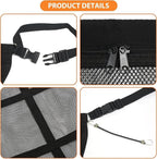 Dog Car Net Barrier,Universal Fit Sturdy Double-Layer Mesh 31.5"x23.6" Car Ceiling Cargo Net Pocket with Flexible Bungee Cords for Seat Movement Easy to Install - Image 3