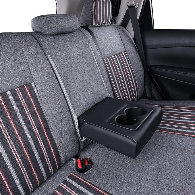 coverdream Custom Fit Corolla Hybrid Car Seat Covers for 2020-2024 Toyota Corolla Sedan Hybrid LE,2023-2024 XLE,Full Coverage Polyester Seat Protector(Full Set) - Image 5