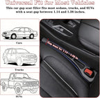 Car Seat Gap Filler Organizer of 2, 2 in 1 Car Gap Filler(Red) | Universal Gap Filler with Storage Pockets, No Drop Seat Guard for Phones Keys Cards,Car Accessories for Most Cars Trucks SUVs - Image 6