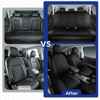 Skechers Memory Foam Seat Covers,Leather Car Seat Covers, Ultimate Comfort & Support Front Seat Covers Airbag Compatible, Automotive Universal Fit Most for SUVs, Vans, Sedans, Cars, Trucks,Black - Image 6
