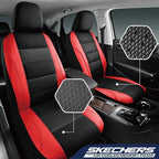 Skechers Seat Covers, Air-Cooled Memory Foam Car Seat Covers Front Seats, Airbag Compatible,Universal Fit for Most Cars, SUVs, Vans and Trucks,Red - Image 3