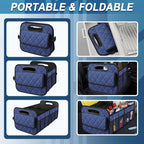 Deosk Car Trunk Organizer for SUV, Car Organizers and Storage with Reinforced Handles, Car Accessories for Women/Men 70L Waterproof Polyester Trunk Organizer(Large, Navy Blue) - Image 4