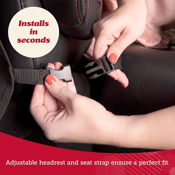 Lusso Gear Heavy Duty Kick Mats (2 Pk) - Back Seat Protector, Sag Proof, Waterproof, Car Back Seat Cover for Kids Who Make Big Messes, 3 Reinforced Storage Pockets, Premium Oxford Fabric (Red) - Image 4