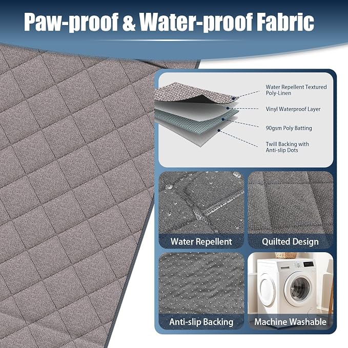 Dog Car Seat Cover for Back Seat, Hard Bottom Car Seat Cover with Door Protector for Full-Size Crewcab Trucks, Scratch-Resistant, Waterproof Back Seat Extender for Dogs - Image 4