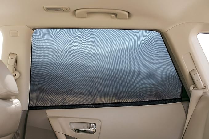 Magnelex Sock Style Window Shades for Baby Block Sun Rays to Keep Passengers, Pets and Car Interior Cool and Comfortable Elasticized Universal Mesh Shades Fit Most Vehicles (2 Pack) - Image 6