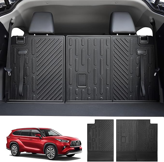 Cargo Mat Fit for 2020-2026 Toyota Highlander&Grand Highlander 3rd Row Backrest Mat TPE Trunk Liner All Weather Seats Back Protector for Highlander/Grand Highlander Accessories(Backrest Liner) by Utiiy