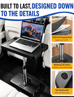 Car Seat Tray Table, Adjustable Car Desk for Laptop & Tablet, Multi-Function Travel Tray for Driver, Front Passenger & Rear Seats, Work & Eating Essential Car Accessory for Long Road Trips - Image 4