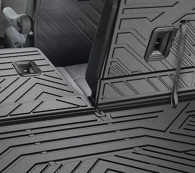 Cargo Mat for Chevy Traverse & GMC Acadia 2024-2026 Accessories | Also for 25-26 Buick Enclave, Cargo Liner & Rear Seat Back Protector, All Weather TPE, Non Slip & Odorless & Scratch Proof - Image 6