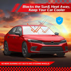 ARISMOTOR Windshield Sun Shade for Honda Civic 11th Gen 2022-2026 | Custom Fit, Foldable, Front Window Sunshade Sun Visor Protector, Block UV Rays, Keep Car Cooler - Image 7