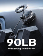 Coolpow【Newest Vacuum Magnetic Phone Holder for Car Phone Holder Mount【Movable Vacuum Suction】 Magsafe Car Mount Cell Phone Holders for Your Car Accessories for Women Men for iPhone 17 16 -Black - Image 5