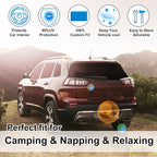 TINGLU Window Shades for Jeep Grand Cherokee 2011-2021(NOT for Grand Cherokee L) 8PCS Accessories Car Side Full Windows Rear Triangular Windshield Sun Shade Sun UV Rays Privacy Protection for Camping - Image 6