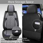Car Seat Cover Custom Fit for Dodge Ram 1500 2500 3500 2002-2026 Faux Leather Seat Cover Set Compatible with Crew Quad Regular Cab Pickup Truck Cushions (Black & Grey, Front Seat) - Image 5
