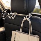 2PCS Elegant Pearl Car Seat Headrest Hook, Cute Seat Pearl Hanger Storage Organizer, Multifunctional Headrest Purse Hook Interior Decoration for Women Girls - Image 7