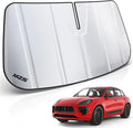 MZS Windshield Sun Shade Compatible with Ma can 2014-2026 (Not for EV) | 6-Layer Heat Insulation, 99% UV Blocking, Keeps Interior Cool, Full Coverage Visor, Foldable Car Window Sunshade, Storage Bag by MZS