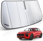 MZS Windshield Sun Shade Compatible with Ma can 2014-2026 (Not for EV) | 6-Layer Heat Insulation, 99% UV Blocking, Keeps Interior Cool, Full Coverage Visor, Foldable Car Window Sunshade, Storage Bag by MZS