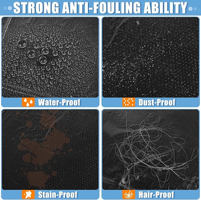 MYFAMIREA 200 PCS Disposable Car Seat Covers Clear Plastic Vehicle Seat Protector, Plastic Seat Covers Protector Universal Water Resistant and Stain Resistant for Cars Auto Truck Bus Airplane - Image 3