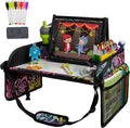 Lusso Gear Kids Travel Tray for Car - Road Trip Essentials for Kids - Car Seat Tray for Toddlers & Kids - for Airplane, Kids Travel Desk, Road Trip Activities (Floral) by LussoGear