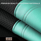 Skechers Work Seat Covers, Leather Car Seat Covers 5-Times Stronger Built-in Webbing, Oxford Fabric Front Seat Cover, Airbag Compatible, Automotive Comfort for Cars, Trucks, SUVs,Mint - Image 6