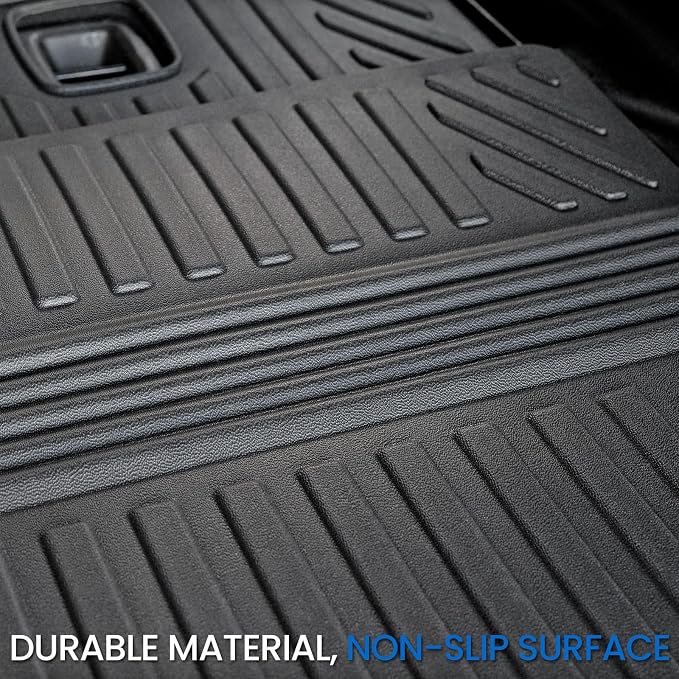 Cargo Mat for Jeep Grand Cherokee L 2021-2026 Accessories | Cargo Liner & Rear Seat Back Protector, All Weather TPE, Non Slip & Odorless & Scratch Proof, Quick Clean - Image 8