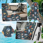 2 Pack Car Seat Towel Covers for Gym, Front Seats, National Park | Sweat Protector for Front Seats Premium Thickened with Elastic Strap Breathable & Quick Dry Machine Washable Running - Image 3