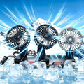 USB 3-Head Car Cooling Fan, 360° Rotation Dashboard Fan with 2 Speeds, Portable Air Cooler for SUV RV Truck Sedan Office Desk, 5V USB Powered for Power Bank Laptop by Unknown
