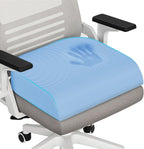 TranquilRelax XL Memory Foam Seat Cushion for Office Chair, 3.35-Inch, Light Blue by Unknown