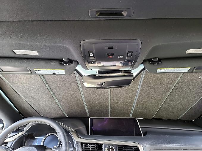 Autotech Park Foldable Sunshade Compatible with 2015-2020 Acura TLX Sedan, Custom-fit Windshield Sun Shade - Image 6
