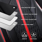 Custom Camry Seat Covers for 2018-2024 Toyota Camry Hybrid - Black+Red | Waterproof Faux Leather Full Coverage, Car Seat Protectors Full Set, Fit Toyota Camry Hybrid LE SE, Airbag Compatible - Image 5