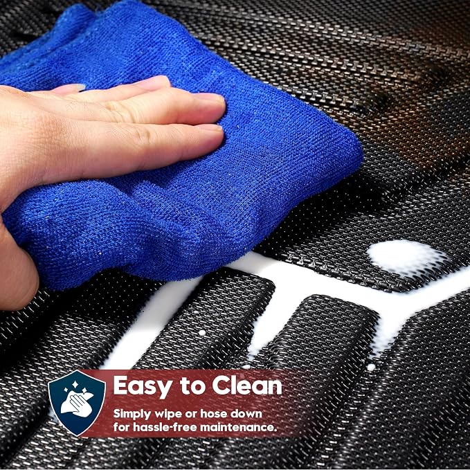 T TGBROS Floor Mats for Honda Civic 2016-2021 All-Weather Full Set Custom Fit TPE Liners Back Seat Protector Cargo Liner Trunk for Civic Accessories 4PCS(Coupe/Sedan/Type R/Insight) - Image 5