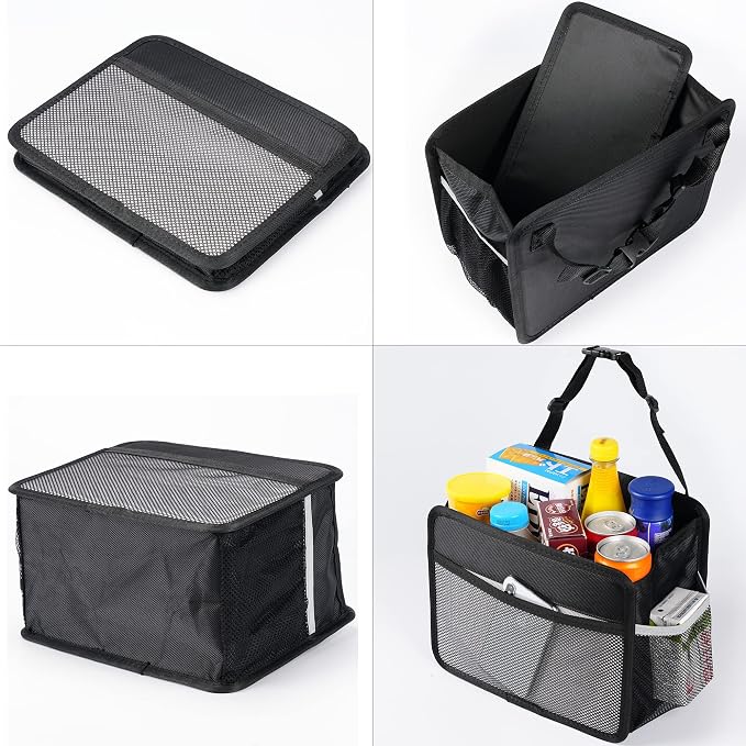 Car Back Seat Organizer and Storage Bag, Premium 1680D Oxford Cloth Collapsible Universal Hanging Car Seat Back Organizer for Kids & Adults - Image 9