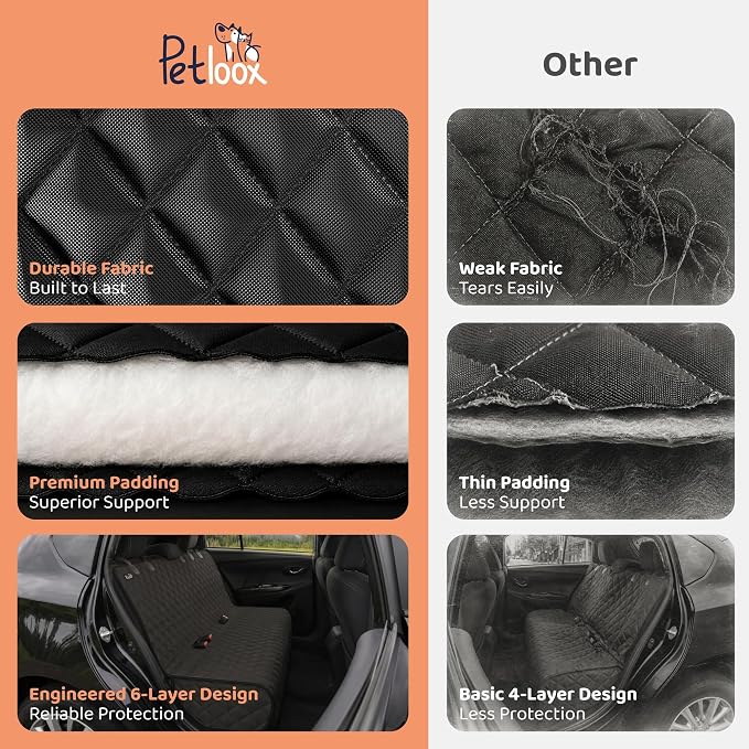 Bench Back Seat Cover for Dogs, Rear Dog Car Seat Covers for SUV & Truck | 100% Waterproof, Easy Install & Clean, Secure Non-Slip Fit, Scratch Protection, Universal Fit, Heavy-Duty Materials - Image 4