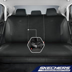 Skechers Memory Foam Car Seat Covers, Air Cool Mesh Thick Seat Covers, Airbag Compatible Car Seat Cover, Automotive Comfort Protection for Most Cars,Vans,Trucks, SUVs,Black - Image 3