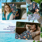2 Pack Car Seat Towel Covers for Gym, Front Seats, National Park | Sweat Protector for Front Seats Premium Thickened with Elastic Strap Breathable & Quick Dry Machine Washable Running - Image 4