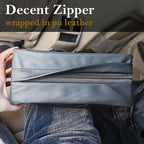 Car Tissue Holder for 120 Standard Tissue,Leather PU Tissues Box Cover for Car Backseat,Extra Large Rectangle Napkin Holder Soft Rectangular,Fits for Kleenex tissues,for Storage& Organization (Black) - Image 3