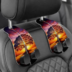 WOCOCN Purse Holder for Car, 2 Pack Heavy Duty Purse Hanger for Car,Tree | PU Leather Car Seat Hooks for Purses and Bags, Cute Floral Headrest Organizer for Handbags & Backpacks by WOCOCN