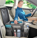 High Road Car Front Seat Storage Organizer - Passenger Seat Desk for Laptop | Car Office Organizer With File and Laptop Storage Compartment, Car Desk Top, Cup Holders and 8 Storage Pockets by HighRoad