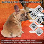 Car Seat Covers 2pcs Waterproof Towel Car Seat Cover Universal Fit for Most Trucks SUV Fitness Athletes Pets Gym and Water Sport，(Orange) - Image 4