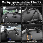 LivTee Car Seat Headrest Hook, Auto Seat Hook Hangers Storage Organizer Interior Accessories for Purse Coats Umbrellas Grocery Bags Handbag, 4-Pack(Bling Black) - Image 5
