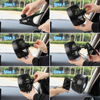 Alagoo Car Fan 6'' 12V Cool Gadgets Clip Fan for Front Rear Seat Passenger Portable Electric Air Fresh Fan with Cigarette Lighter Plug for Cars/Vehicle SUV, RV - Image 5