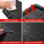 Trunk Mat & 3rd Row Backrest Mats for 2020-2026 Ford Explorer | 6&7 Passenger Cargo Mat Cargo Liner Seat Back Cover Protector TPE All Weather Trunk Liner 2025 Explorer Accessories - Image 3