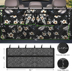 Femuar Car Trunk Organizer, Large Capacity Backseat Trunk Organizer (42"*18"), Collapsible Car Storage Bag with 8 Pockets - Hibiscus - Image 3