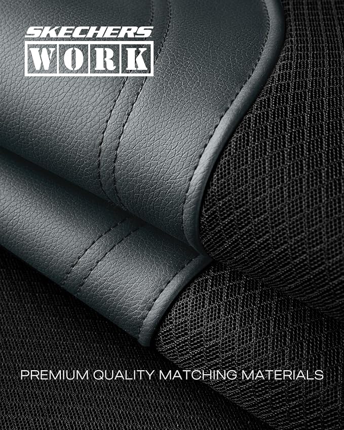Skechers Car Seat Covers, Work Leather Seat Covers 5-Times Stronger Built-in Webbing, Oxford Fabric Front Seat Covers, Airbag Compatible, Automotive Comfort for Cars, Trucks, SUVs,Grey - Image 6