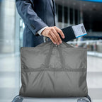 Lazebox 43" Travel Garment Bag with Accessories Zipper Pocket, Heavy Duty Suit Bag for Suits, Tuxedos, Dresses, Coats, Grey, 1 pack - Image 8